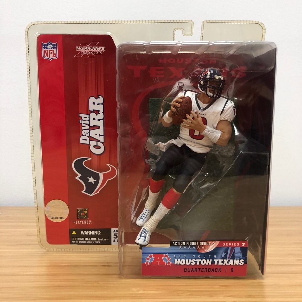 McFarlane Toys Action Figure Unisex 6 Inch White David Carr Houston Texans